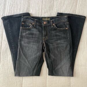 David Kahn Nikki Women’s Bootcut Jeans- Size 25- Style 3777- Black Denim